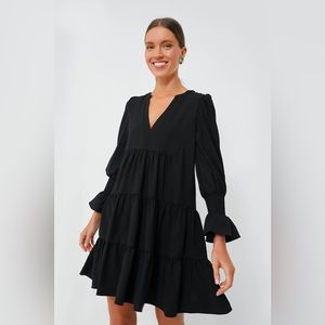 Pomander Place Black Velvet Kenzo Dress; Size L